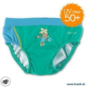 Plavky pre chlapcov s UV 50+ zelené