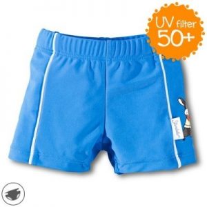 Plavky so všitými plienkami a UV 50+ pre chlapcov modré