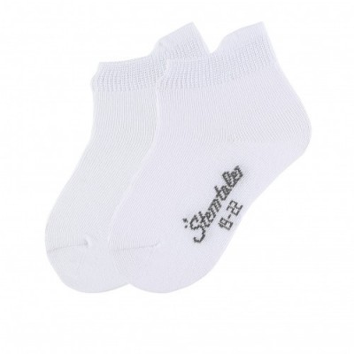 Jednofarebné ponožky UNI biele
