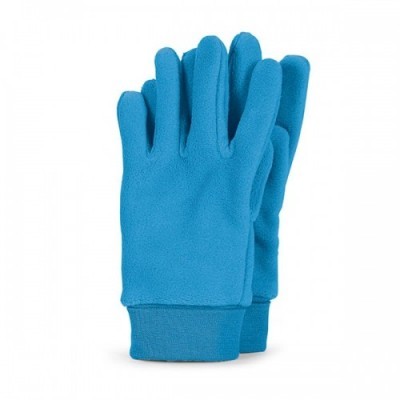 Detské zimné prstové rukavice pre chlapcov azúrovo-modré