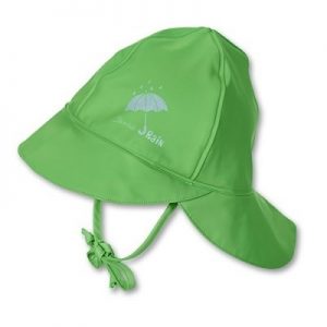 Nepremokavá čiapka s plachetkou pre chlapcov zelená