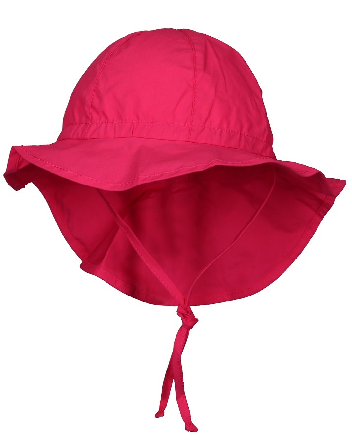 Letný bavlnený klobúčik s plachetkou pre dievčatá s UV 50+ tmavoružový