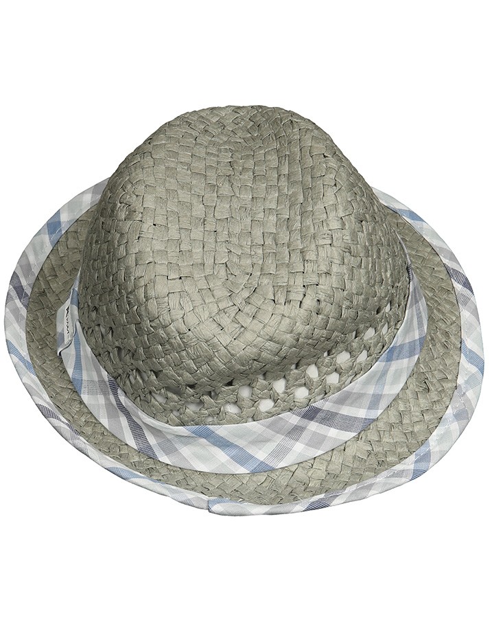 Letný klobúčik pre chlapcov šedý